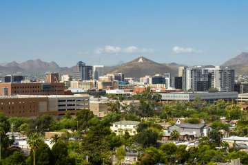 Tucson skyline with 'A' mountian.